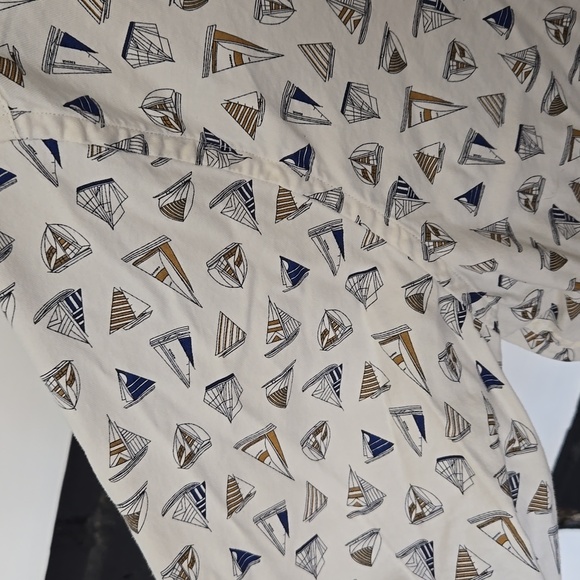 Nautica long sleeve shirt with sailboats - Picture 2 of 9